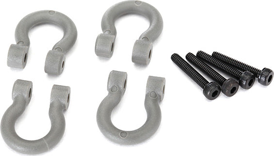 Bumper D-Rings, grey (front or rear)/ 2x12 CS (4)