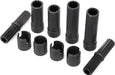 Half shafts, center (internal splined, front (2) & internal splined, rear (2)/ external splined (2)/ pin retainer (4)) (plastic parts only)