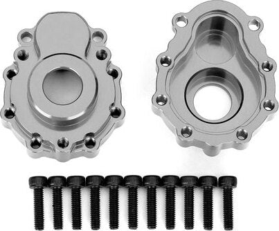 Portal housings, outer, 6061-T6 aluminum (charcoal gray-anodized) (2)/ 2.5x10 CS (12)