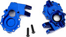 Portal Housings, Inner (front), 6061-T6 Aluminum (blue-Anodized) (2)/ 3x12 BCS (2)