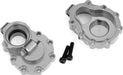 Portal housings, inner (rear), 6061-T6 aluminum (charcoal gray-anodized) (2)/ 2.5x10 CS (2)