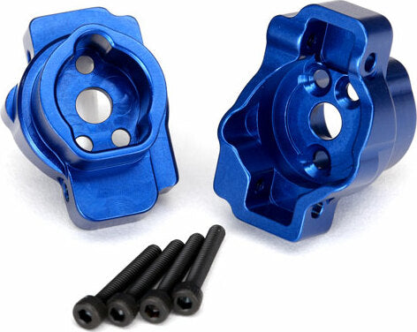 Portal Drive Axle Mount, Rear, 6061-T6 Aluminum (blue-Anodized) (Left and Right)/ 2.5x16 CS (4)