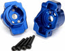 Portal Drive Axle Mount, Rear, 6061-T6 Aluminum (blue-Anodized) (Left and Right)/ 2.5x16 CS (4)