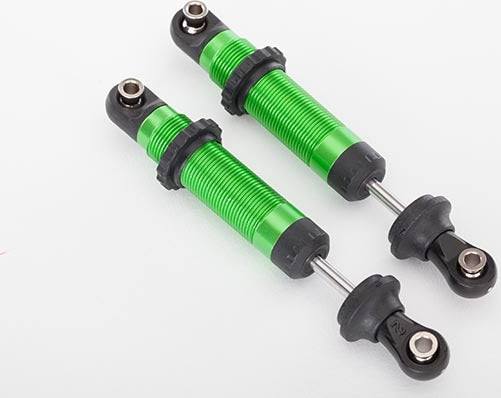Shocks, GTS, aluminum (green-anodized) (assembled with spring retainers) (2)