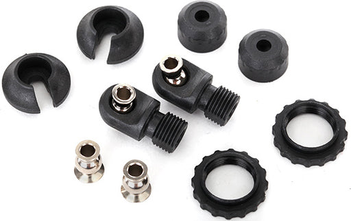 Caps & spring retainers, GTS shocks (upper cap (2)/ hollow balls (4)/ bottom cap (2)/ upper retainer (2)/ lower retainer (2))