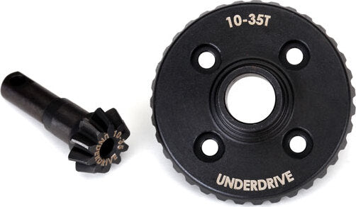 Ring gear, differential/ pinion gear, differential (underdrive, machined)