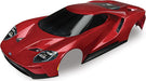 Body, Ford GT, red (painted, decals applied) (tail lights, exhaust tips, & mounting hardware (part #8314) sold separately)