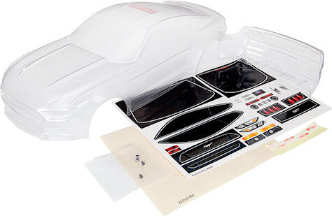 Body, Ford Mustang (clear, requires painting)/ window masks/ decal sheet