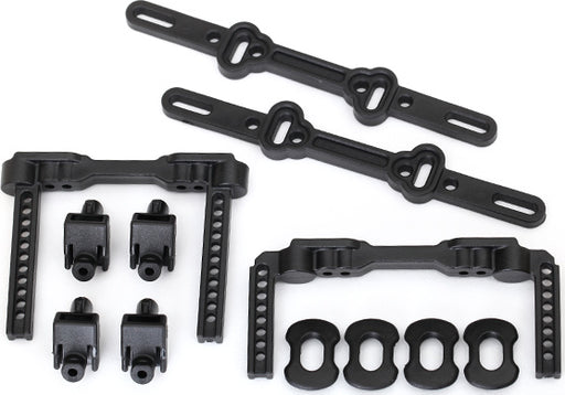 Body mounts, front & rear/ body mount posts/ body mount sliders