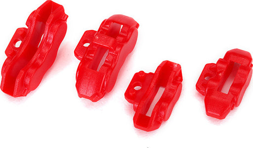 Brake calipers (red), front (2)/ rear (2)