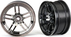 Wheels, 1.9" split-spoke (black chrome) (front) (2)