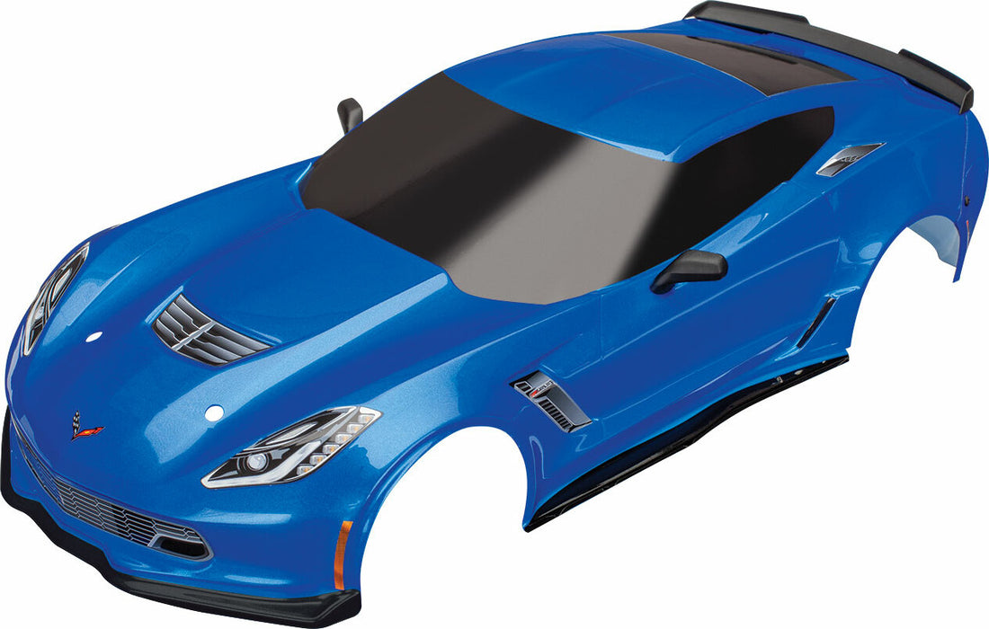 Body, Chevrolet Corvette Z06, Blue (Painted, Decals Applied)
