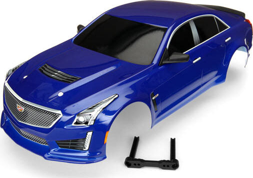 Body, Cadillac CTS-V, blue (painted, decals applied)