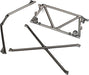 Tube chassis, center support/ cage top/ rear cage support (satin black chrome-plated)