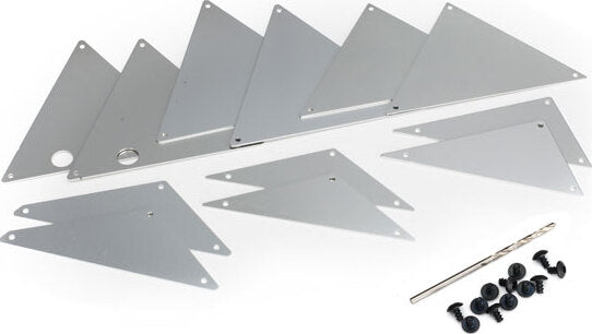 Tube chassis, inner panels (silver aluminum) (front (2)/ wheel well (4)/ middle (4)/ rear (2))