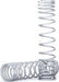 Spring, shock, front (silver) (GTR) (progressive, 0.833 rate, white stripe) (2)