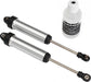 Shocks, GTR, 134mm, silver aluminum (fully assembled w/o springs) (front, no threads) (2)