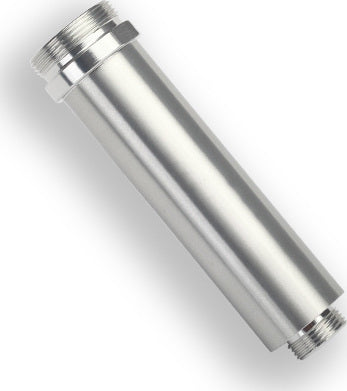 Body, GTR shock, 64mm, silver aluminum (front, no threads)