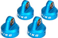 Shock caps, aluminum (blue-anodized), King Shocks (4)