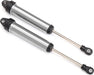 Shocks, GTR, 160mm, silver aluminum (fully assembled w/o springs) (rear, no threads) (2)