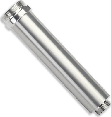 Body, GTR shock, 77mm, silver aluminum (rear, no threads)