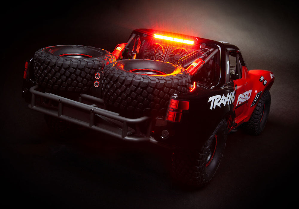 LED light set, complete (includes front light bar (2), rear light bar, curved roof light bar, and high-voltage power amplifier)