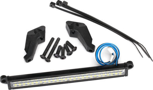 LED light bar, front (high-voltage) (52 white LEDs (double row), 100mm wide)