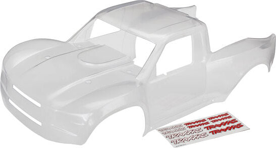 Body, Desert Racer (clear, trimmed, requires painting)/ decal sheet