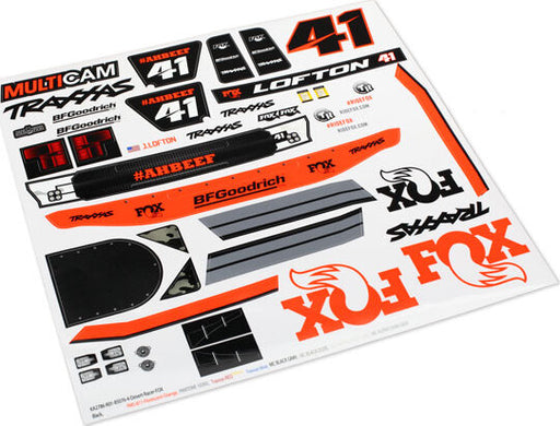 Decals, Unlimited Desert Racer, Fox Edition
