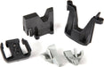 Battery connector retainer/ wall support/ front & rear clips