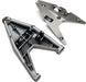 Suspension arm, lower left/ arm insert (satin black chrome-plated) (assembled with hollow ball)