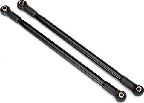 Suspension link, rear (upper) (aluminum, black-anodized) (10x206mm, center to center) (2) (assembled with hollow balls)