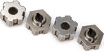 Wheel hubs, hex, steel (4)