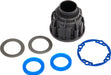 Carrier, differential (front or center)/ x-ring gaskets (2)/ ring gear gasket/ 14.5x20 TW (2)