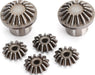 Gear set, differential (front) (output gears (2)/ spider gears (4))