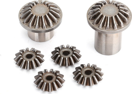 Gear set, center differential (output gears (2)/ spider gears (4))