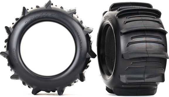 Tires, paddle 3.8ﾔ (2)/ foam inserts (2)