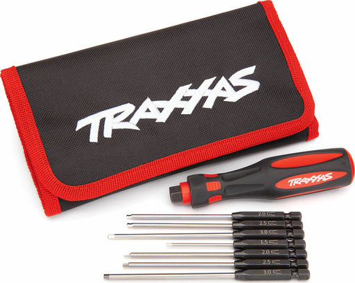 Speed Bit Master Set, Hex Driver, 7-piece Straight and Ball End, Includes Premium Handle (medium), Travel Pouch, Hex Drivers (straight: 1.5mm, 2.0mm, 2.5mm, 3.0mm) (Ball End: 2.0mm, 2.5mm, 3.0mm), 1/4" Drive