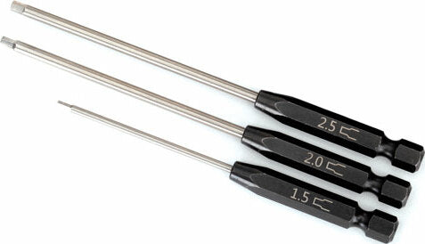 Speed Bit Set, Hex Driver, 3-piece Straight (1.5mm, 2.0mm, 2.5mm), 1/4" Drive