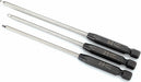 Speed Bit Set, Hex Driver, 3-piece Ball-end (2.0mm, 2.5mm, 3.0mm) 1/4" Drive