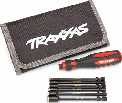 Speed Bit Master Set, Nut Driver, 6-piece, Includes Premium Handle (medium), Travel Pouch, and Nut Drivers (4.0mm, 4.5mm, 5.0mm, 5.5mm, 7.0mm, 8.0mm), 1/4" Drive