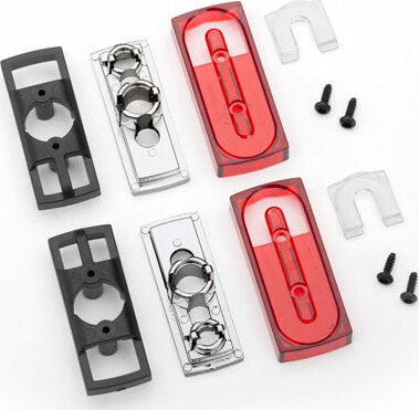 Tail Light Lens (2)/ Tail Light Housing (2)/ Tail Light Housing Mount (2)/ Reverse Lens (2)/ 1.6X5 Bcs (4) (Left and Right)