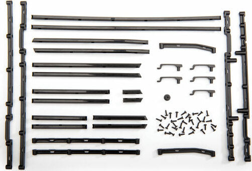 Side Trim, Left and Right (Black)/ Side Trim Retainers (8)/ Door Handles, Left, Right, and Rear/ Door Handle Mount/ 1.6X5 Bcs (Self-Tapping) (42)