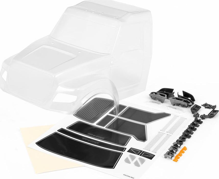 Body, Trx-6® Ultimate Rc Hauler (Clear, Requires Painting) (Includes Headlights, Roof Lights, Side Mirrors, and Decals)