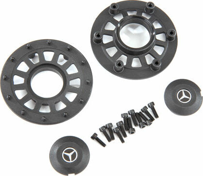 Center Caps (2)/ Beadlock Rings (2) (requires #8255A Extended Thread Stub Axle)