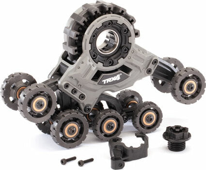 Traxx®, Front, Left (assembled) (requires #8887 Stub Axle, #7061 GTR Shock, and #8895 Rubber Track)