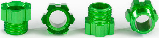 Stub Axle Nut, Aluminum (green-Anodized) (4)
