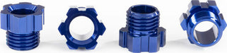 Stub Axle Nut, Aluminum (blue-Anodized) (4)