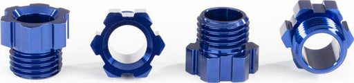 Stub Axle Nut, Aluminum (blue-Anodized) (4)