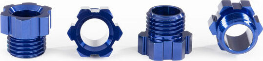 Stub Axle Nut, Aluminum (blue-Anodized) (4)
